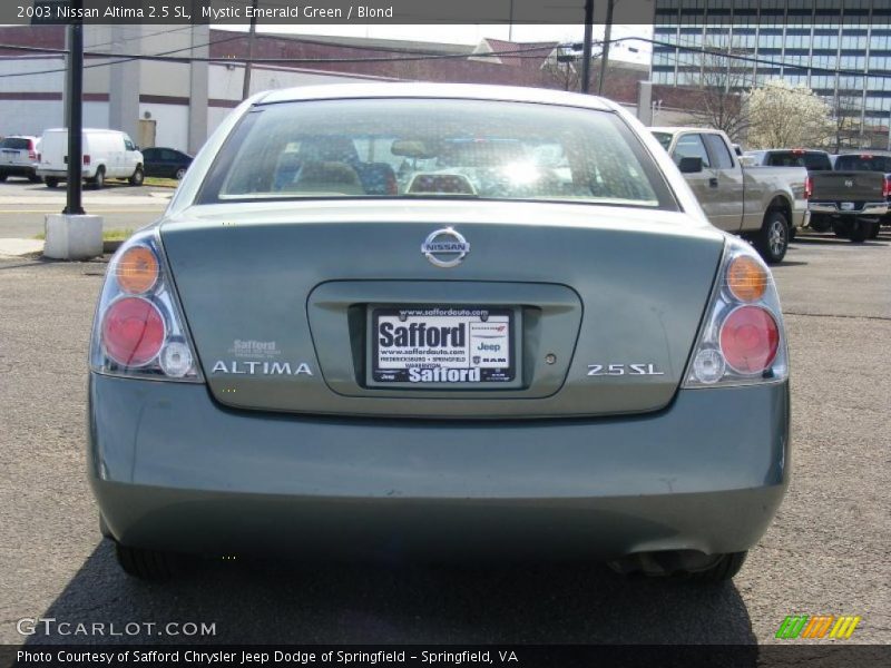 Mystic Emerald Green / Blond 2003 Nissan Altima 2.5 SL