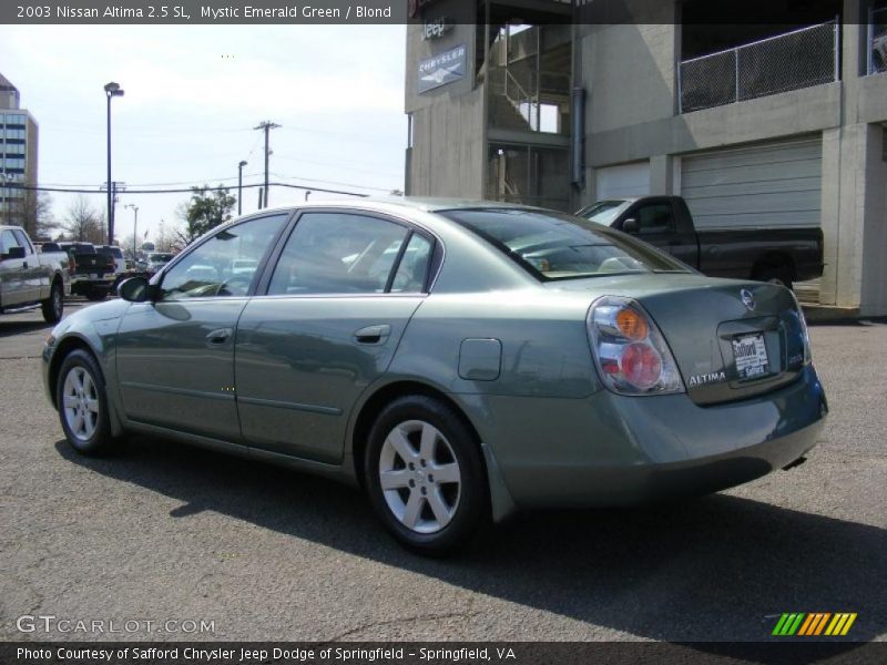 Mystic Emerald Green / Blond 2003 Nissan Altima 2.5 SL