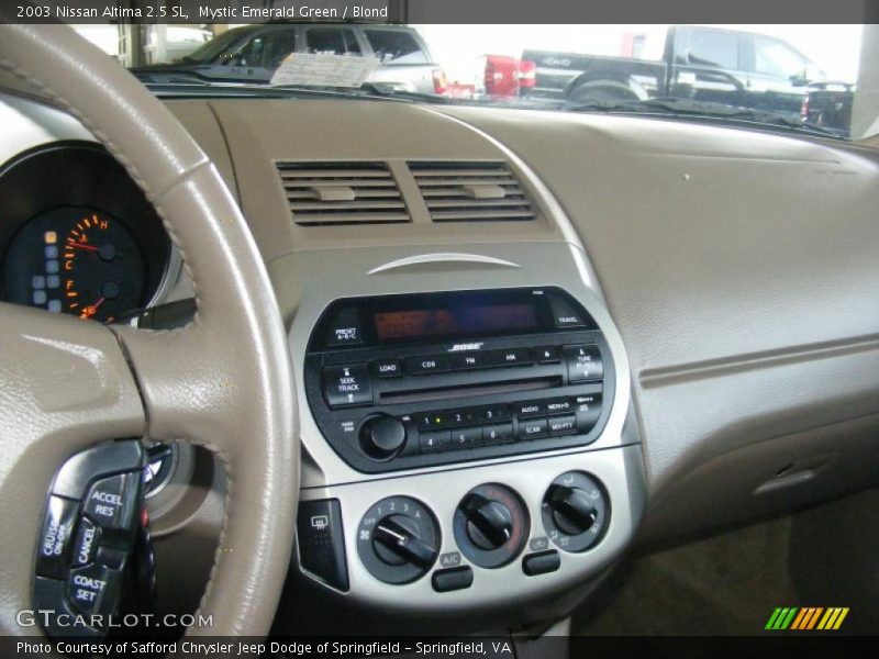 Controls of 2003 Altima 2.5 SL