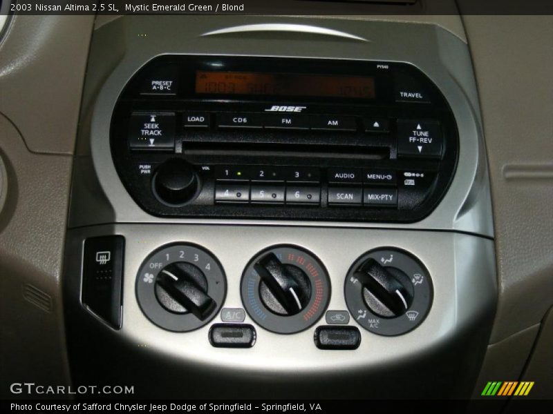 Controls of 2003 Altima 2.5 SL