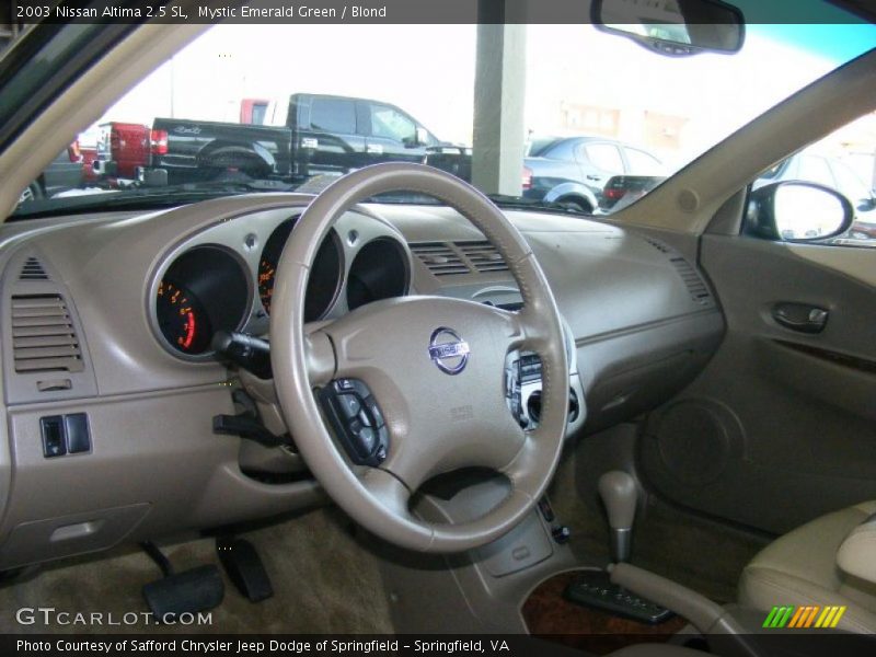 Mystic Emerald Green / Blond 2003 Nissan Altima 2.5 SL