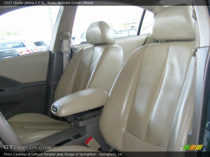 Mystic Emerald Green / Blond 2003 Nissan Altima 2.5 SL