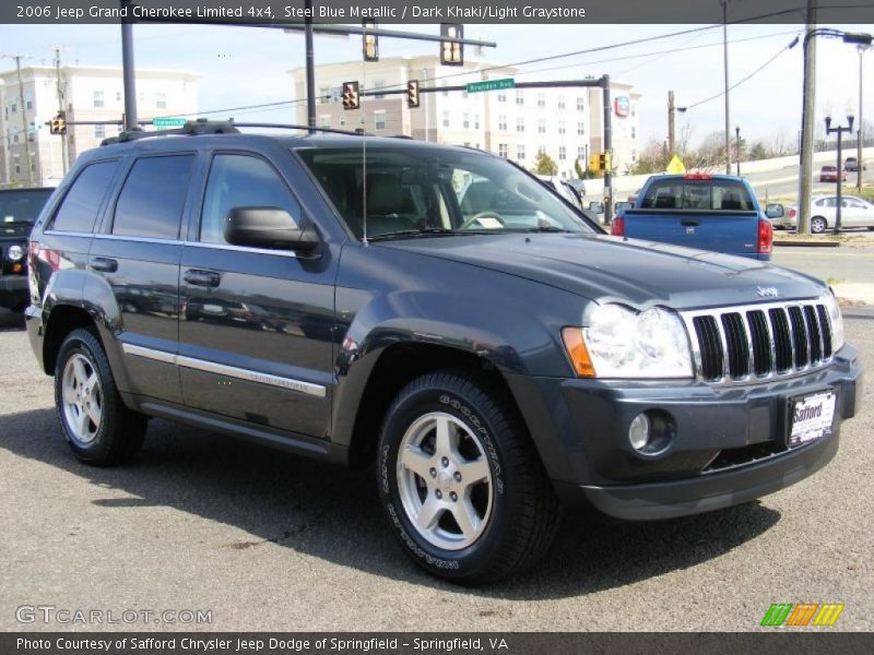 Steel Blue Metallic / Dark Khaki/Light Graystone 2006 Jeep Grand Cherokee Limited 4x4