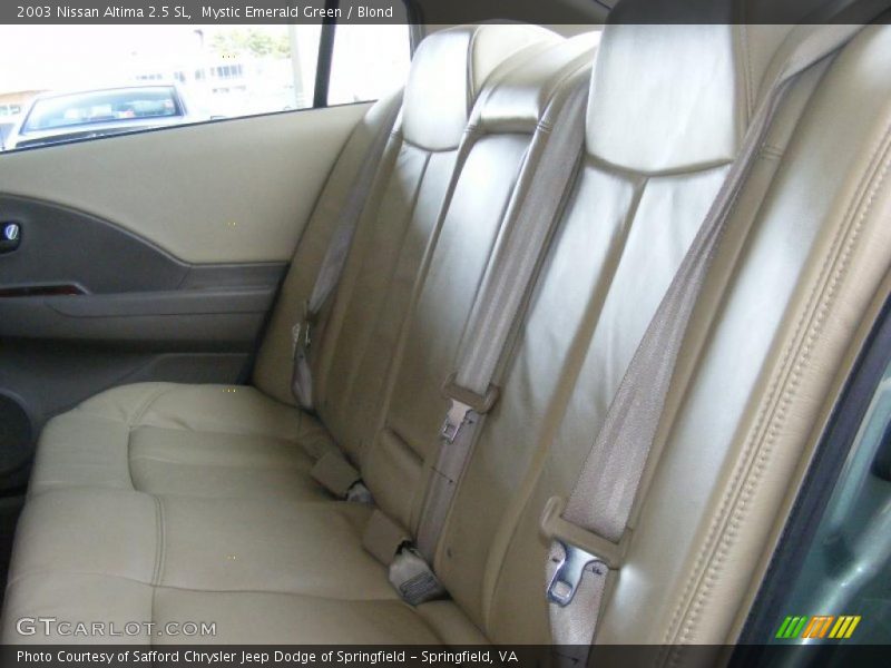 Mystic Emerald Green / Blond 2003 Nissan Altima 2.5 SL