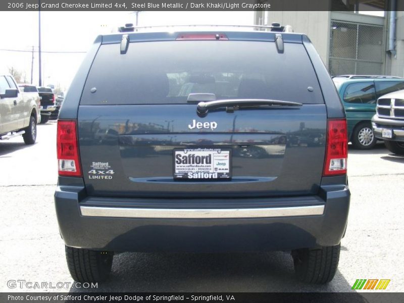 Steel Blue Metallic / Dark Khaki/Light Graystone 2006 Jeep Grand Cherokee Limited 4x4