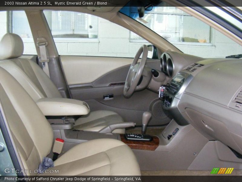 Mystic Emerald Green / Blond 2003 Nissan Altima 2.5 SL