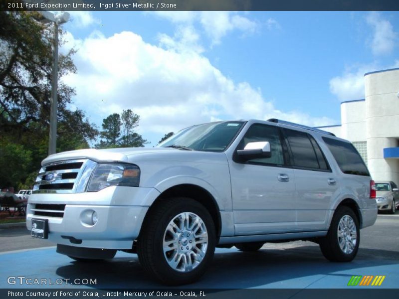 Ingot Silver Metallic / Stone 2011 Ford Expedition Limited