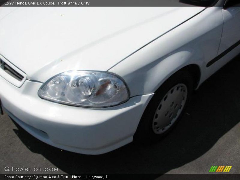 Frost White / Gray 1997 Honda Civic DX Coupe