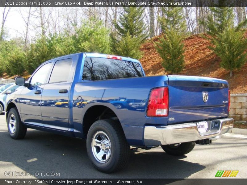  2011 Ram 1500 ST Crew Cab 4x4 Deep Water Blue Pearl