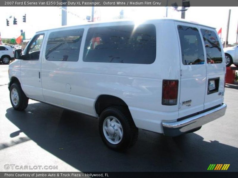 Oxford White / Medium Flint Grey 2007 Ford E Series Van E350 Super Duty XL Passenger