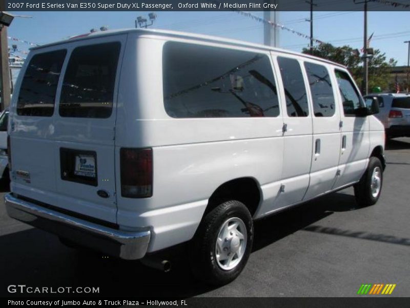 Oxford White / Medium Flint Grey 2007 Ford E Series Van E350 Super Duty XL Passenger