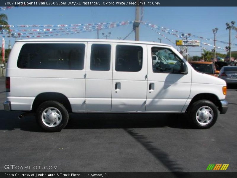 Oxford White / Medium Flint Grey 2007 Ford E Series Van E350 Super Duty XL Passenger