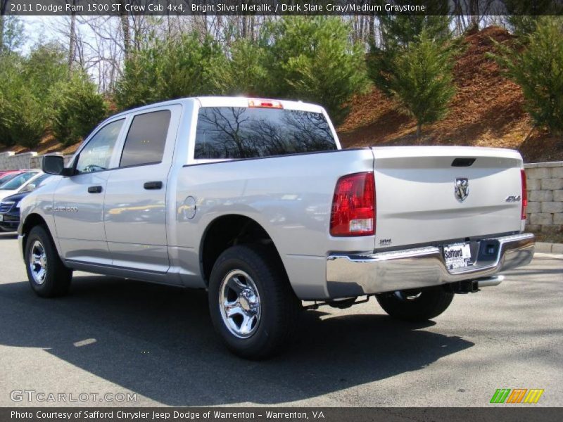  2011 Ram 1500 ST Crew Cab 4x4 Bright Silver Metallic