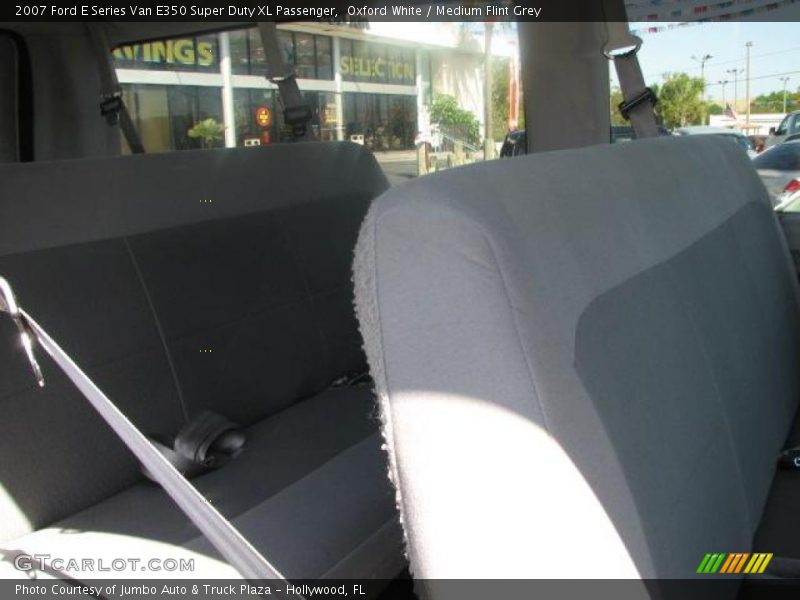 Oxford White / Medium Flint Grey 2007 Ford E Series Van E350 Super Duty XL Passenger