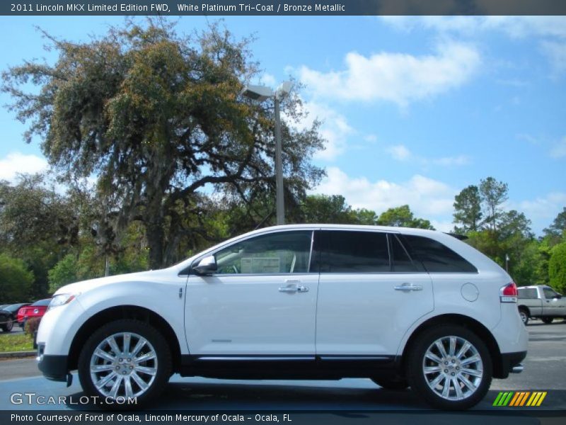 White Platinum Tri-Coat / Bronze Metallic 2011 Lincoln MKX Limited Edition FWD