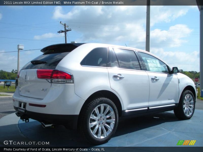 White Platinum Tri-Coat / Bronze Metallic 2011 Lincoln MKX Limited Edition FWD