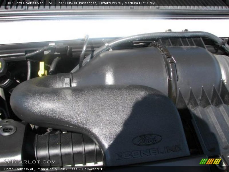 Oxford White / Medium Flint Grey 2007 Ford E Series Van E350 Super Duty XL Passenger