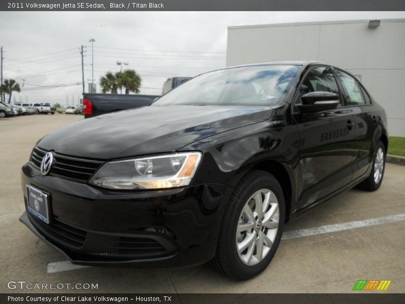 Black / Titan Black 2011 Volkswagen Jetta SE Sedan