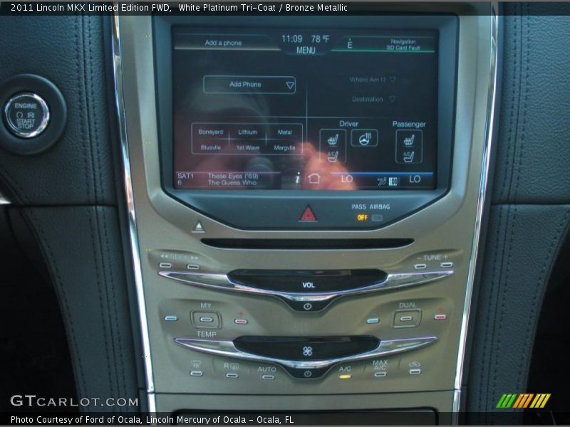 White Platinum Tri-Coat / Bronze Metallic 2011 Lincoln MKX Limited Edition FWD