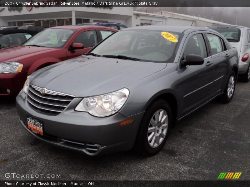 Silver Steel Metallic / Dark Slate Gray/Light Slate Gray 2007 Chrysler Sebring Sedan