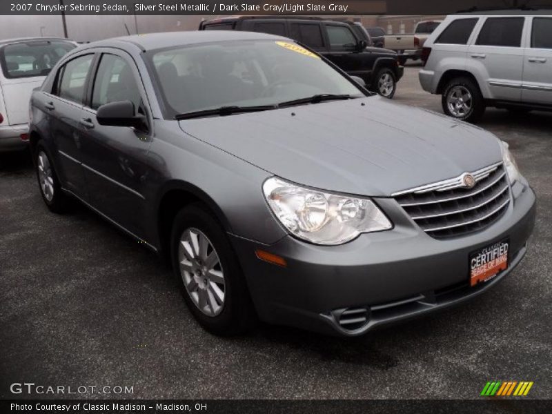 Silver Steel Metallic / Dark Slate Gray/Light Slate Gray 2007 Chrysler Sebring Sedan