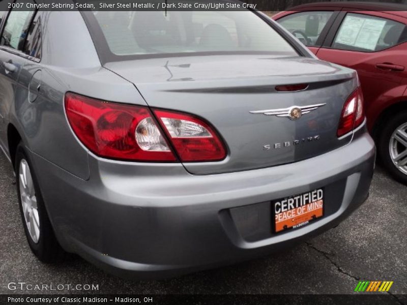 Silver Steel Metallic / Dark Slate Gray/Light Slate Gray 2007 Chrysler Sebring Sedan