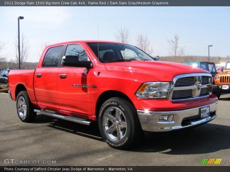 Front 3/4 View of 2011 Ram 1500 Big Horn Crew Cab 4x4