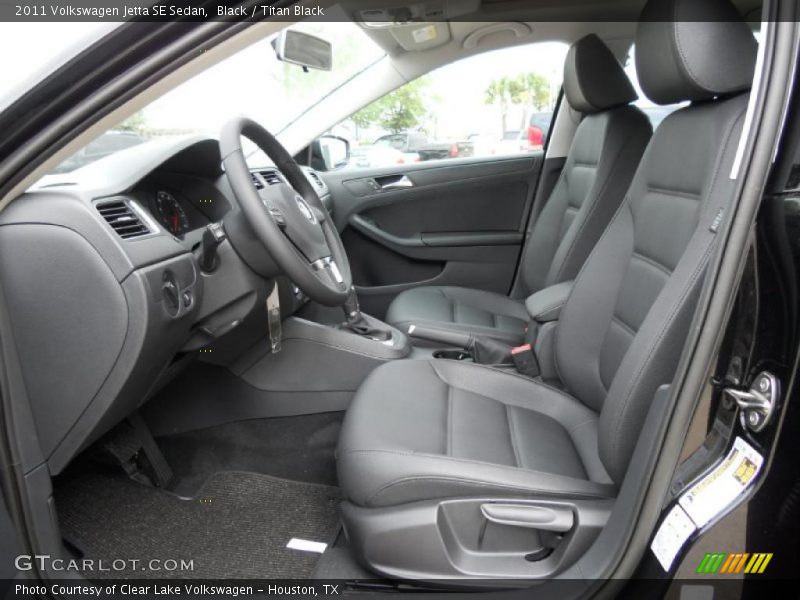 Black / Titan Black 2011 Volkswagen Jetta SE Sedan