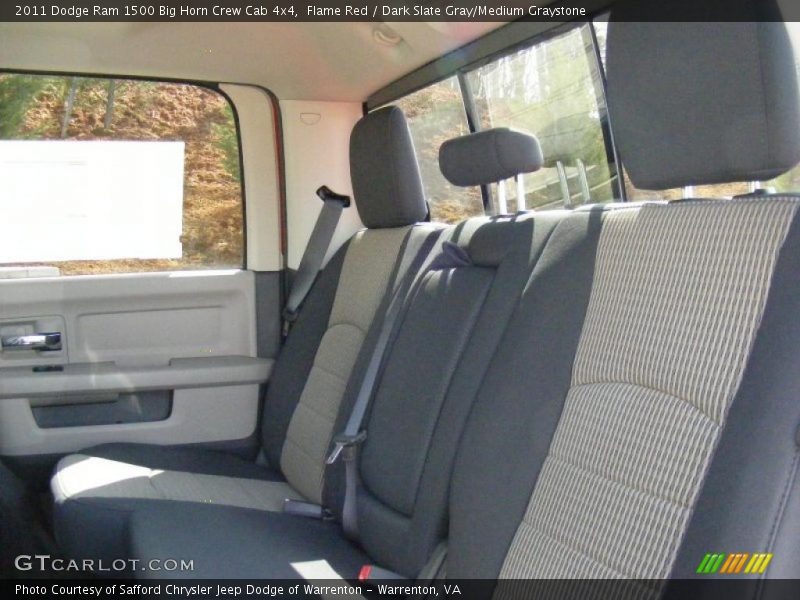 Flame Red / Dark Slate Gray/Medium Graystone 2011 Dodge Ram 1500 Big Horn Crew Cab 4x4