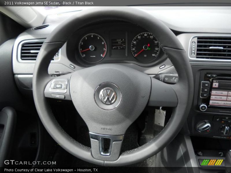 Black / Titan Black 2011 Volkswagen Jetta SE Sedan