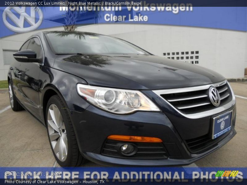 Night Blue Metallic / Black/Cornsilk Beige 2012 Volkswagen CC Lux Limited