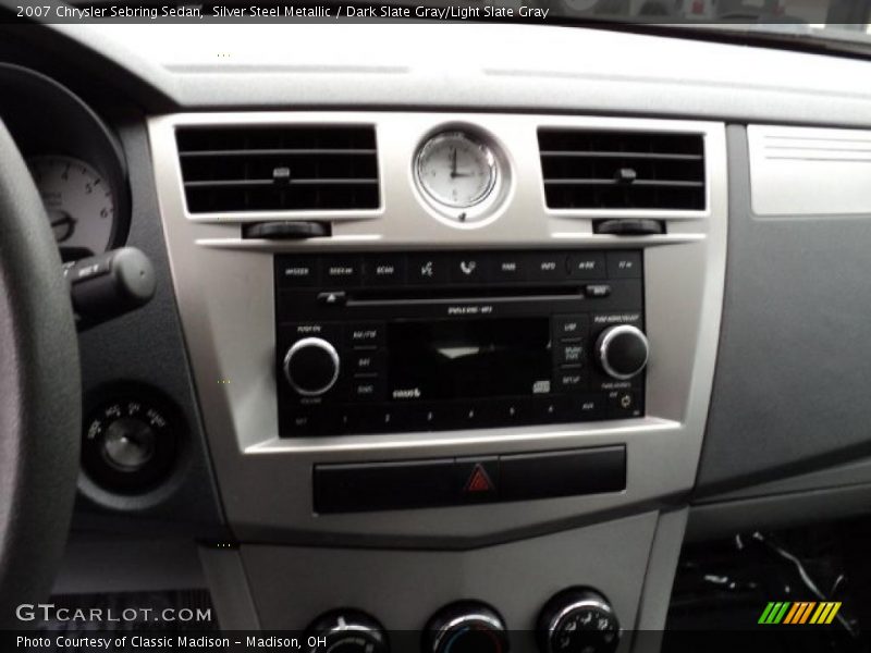 Silver Steel Metallic / Dark Slate Gray/Light Slate Gray 2007 Chrysler Sebring Sedan