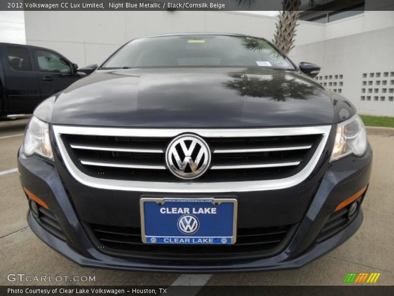 Night Blue Metallic / Black/Cornsilk Beige 2012 Volkswagen CC Lux Limited
