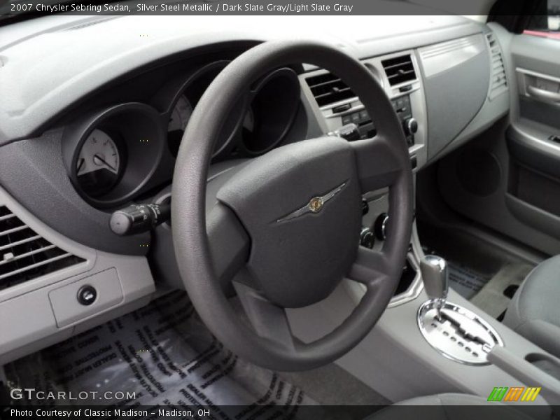 Silver Steel Metallic / Dark Slate Gray/Light Slate Gray 2007 Chrysler Sebring Sedan