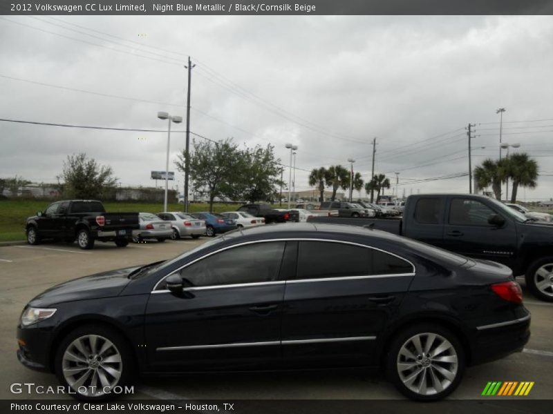 Night Blue Metallic / Black/Cornsilk Beige 2012 Volkswagen CC Lux Limited