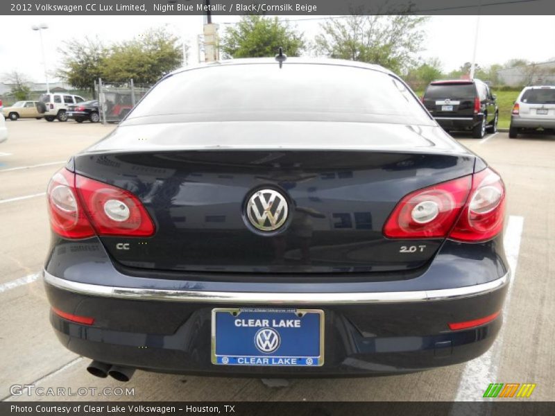 Night Blue Metallic / Black/Cornsilk Beige 2012 Volkswagen CC Lux Limited