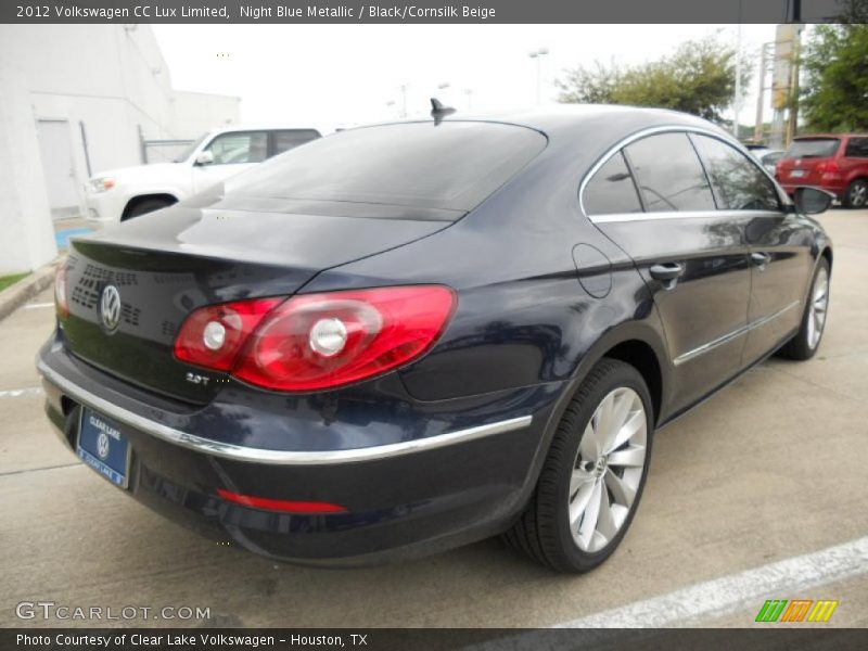 Night Blue Metallic / Black/Cornsilk Beige 2012 Volkswagen CC Lux Limited