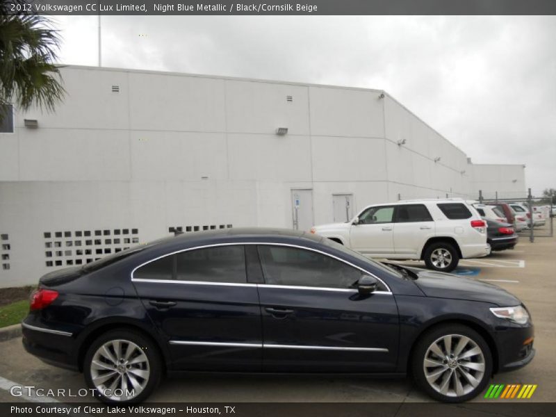 Night Blue Metallic / Black/Cornsilk Beige 2012 Volkswagen CC Lux Limited