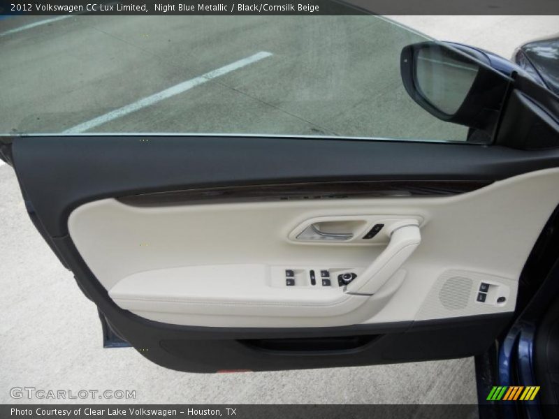 Night Blue Metallic / Black/Cornsilk Beige 2012 Volkswagen CC Lux Limited