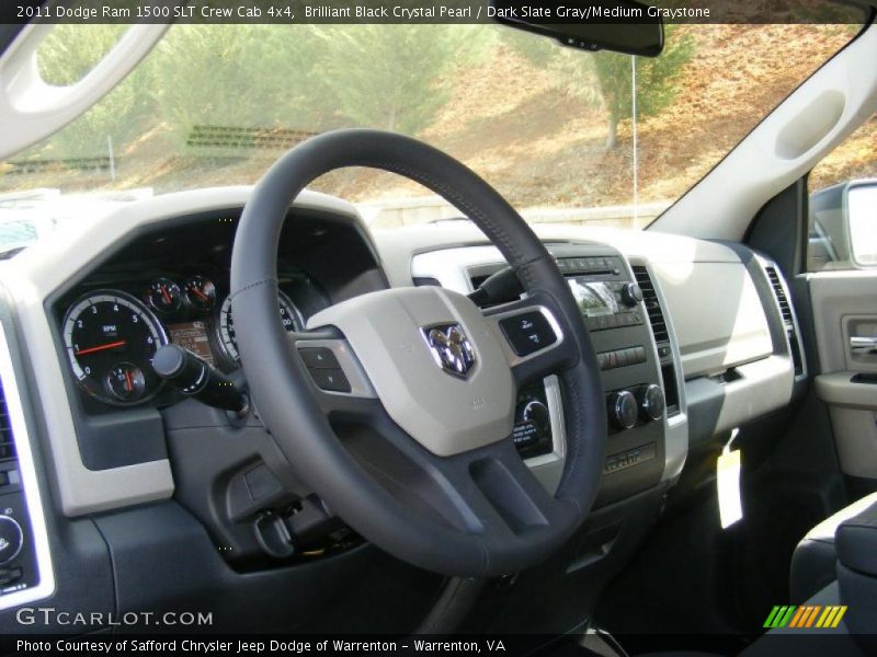  2011 Ram 1500 SLT Crew Cab 4x4 Steering Wheel