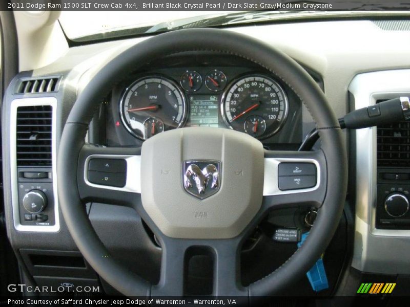  2011 Ram 1500 SLT Crew Cab 4x4 Steering Wheel