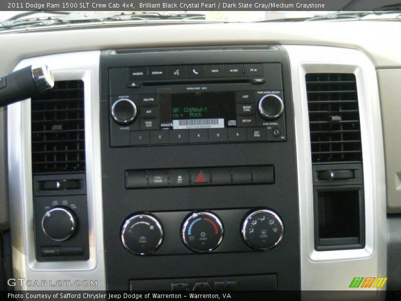 Controls of 2011 Ram 1500 SLT Crew Cab 4x4