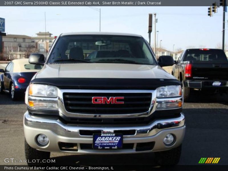 Silver Birch Metallic / Dark Charcoal 2007 GMC Sierra 2500HD Classic SLE Extended Cab 4x4