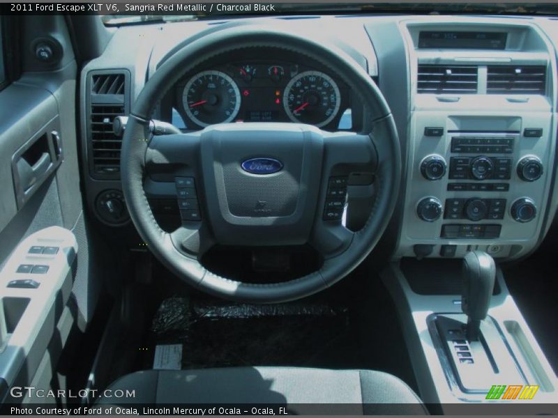 Sangria Red Metallic / Charcoal Black 2011 Ford Escape XLT V6