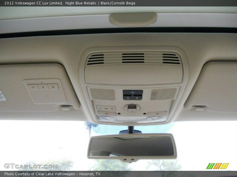 Night Blue Metallic / Black/Cornsilk Beige 2012 Volkswagen CC Lux Limited