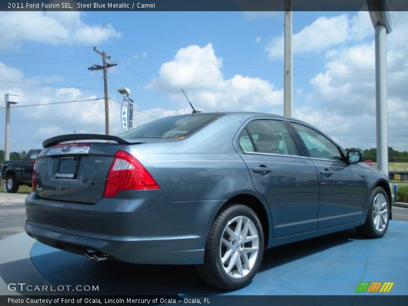 2011 Ford Fusion SEL in Steel Blue Metallic Photo No. 47207315
