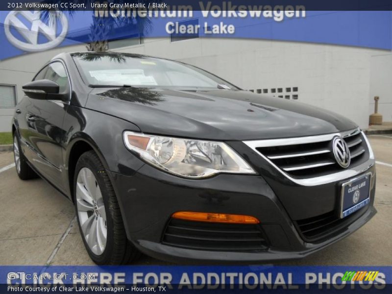 Urano Gray Metallic / Black 2012 Volkswagen CC Sport
