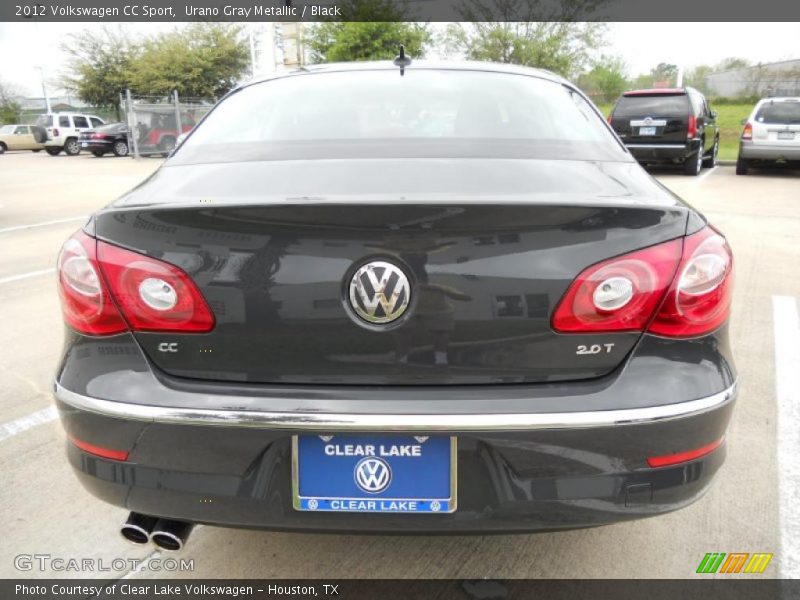 Urano Gray Metallic / Black 2012 Volkswagen CC Sport