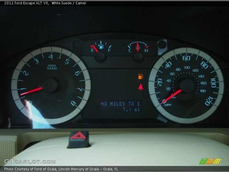 White Suede / Camel 2011 Ford Escape XLT V6