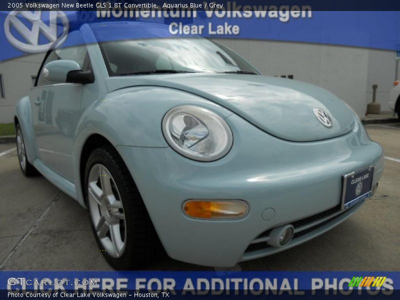 Aquarius Blue / Grey 2005 Volkswagen New Beetle GLS 1.8T Convertible